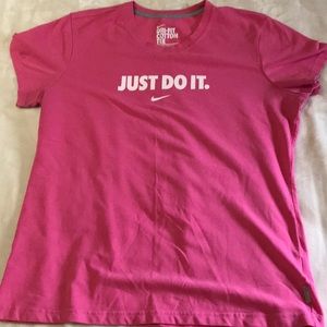 Pink Nike shirt